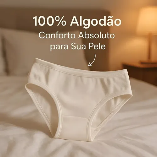 10 Calcinha Infantil Algodão Tradicional Menina Atacado