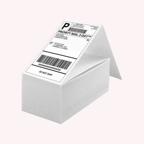 10 mil etiquetas 10x15 100x150 termica serrilha resma branco