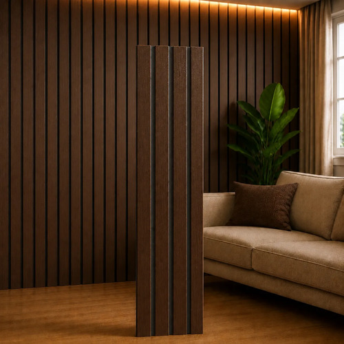 10 placas painel madeira ripada montavel mdf 90x16 decoracao