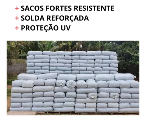 100 Sacos Para Silagem Branco + 100 Abraçadeiras Saco Para Silo Lona Para Silo 200 Micras - Gobi Brasil