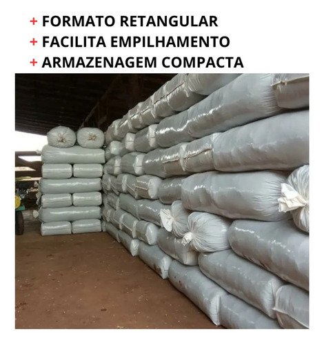 100 Sacos Para Silagem Branco + 100 Abraçadeiras Saco Para Silo Lona Para Silo 200 Micras - Gobi Brasil