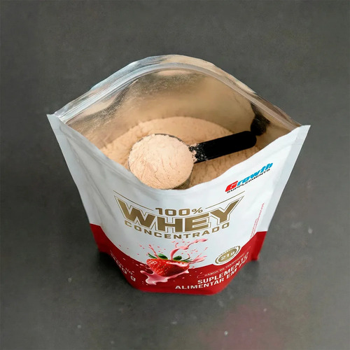 100% Whey Concentrado 900g Growth Supplements Morango