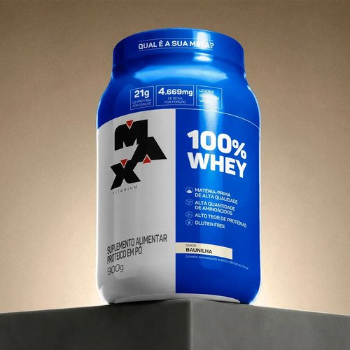 100% Whey Protein Concentrado 900g Baunillha