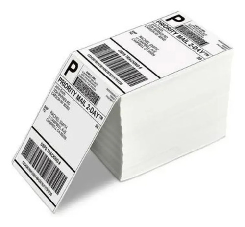 10.000 Etiquetas 100x150 10x15 Térmica Serrilha Resma Cor Branco Desenho Impr
