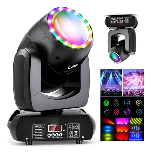 100w moving head led beam rgb prisma colorido giratorio dmx