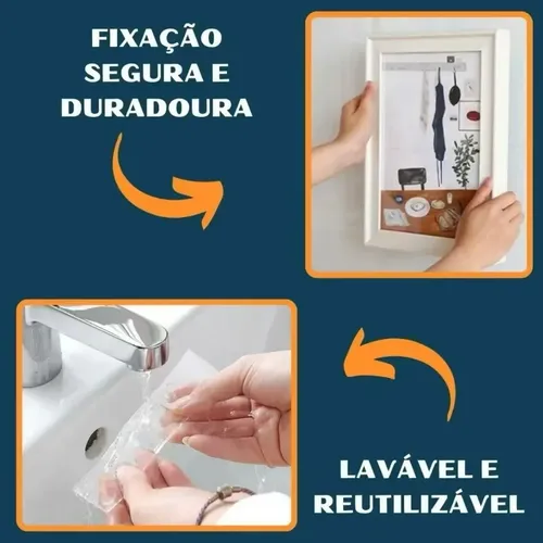 10m Fita Dupla Face Adesiva Nano Extra Forte Lavavel