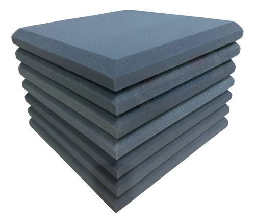 15 placas espuma acustica lisa 50x50x5cm antichama 375m2 cor