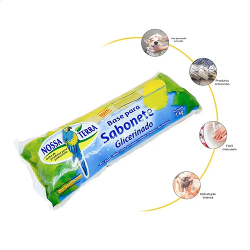 1kg De Base Glicerinada Para Sabonete Transparente Rp