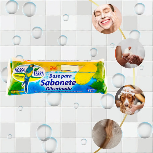 1kg De Base Glicerinada Para Sabonete Transparente Rp