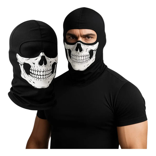 1x touca balaclava esqueleto termica motoqueiro trilha bike