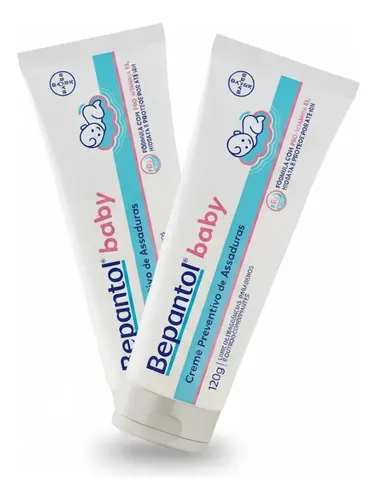 2 unidades bepantol baby pomada 120g protege hidrata bebe