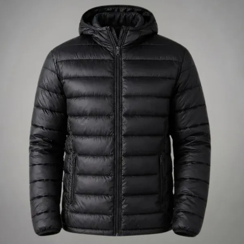 jaqueta puffer impermeável masculina bobojaco inverno preto 44% desconto