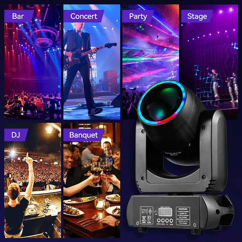 230w Moving Head Led Beam Rgbw Prisma E Gobo Giratório Dmx
