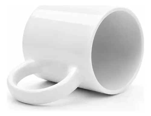 24 Caneca Branca Cerâmica Sublimação 325ml Branca Deko