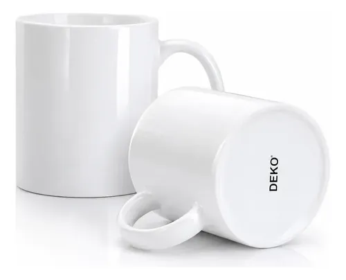 24 Caneca Branca Cerâmica Sublimação 325ml Branca Deko