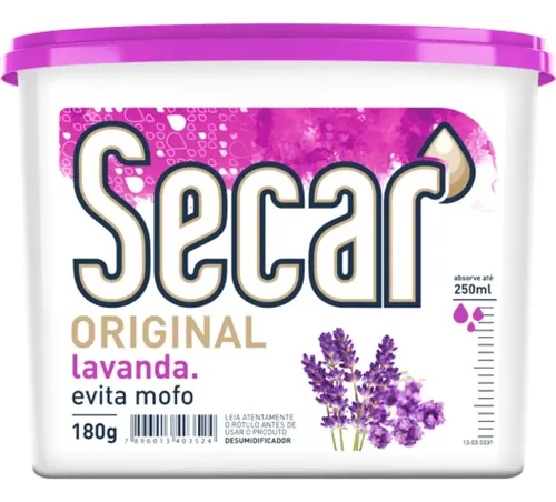 24 Unid. Antimofo Secar 180g Lavanda Desumidificador Armario
