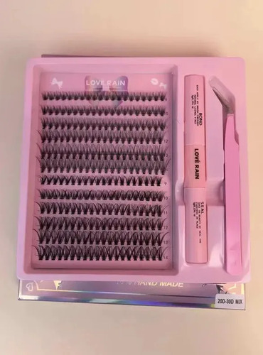 240 kit extensao de cilios tufinho lash iniciante diy mix 9