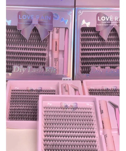 240 Kit Extensão De Cílios Tufinho Lash Iniciante Diy -mix 9