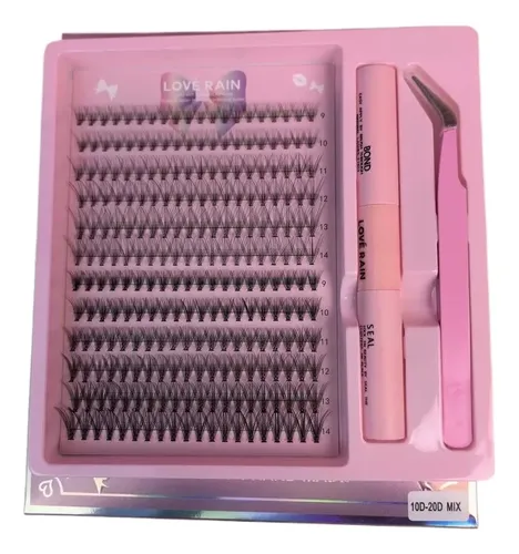 240 kit extensao de cilios tufinho lash iniciante mix 9 14mm