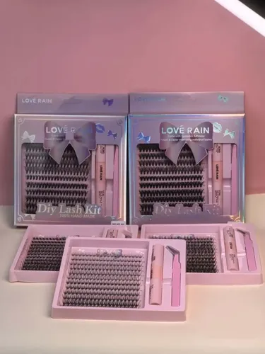 240 Kit Extensão De Cílios Tufinho Lash Iniciante Mix 9-14mm