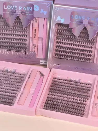 240 Kit Extensão De Cílios Tufinho Lash Iniciante Mix 9-14mm