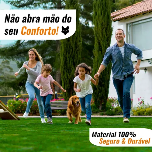 25m2 Grama Sintética Decorativa Esportiva Jardim 15mm 1mx25m