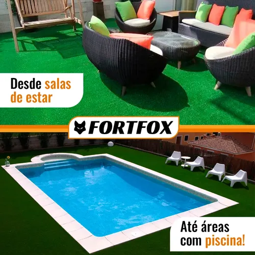 25m2 Grama Sintética Decorativa Esportiva Jardim 15mm 1mx25m
