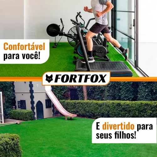 25m2 Grama Sintética Decorativa Esportiva Jardim 15mm 1mx25m