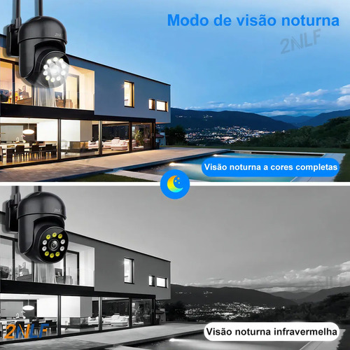 2nlf Câmera De Segurança Wi-fi Externa Power Adapter Com Resolução Ip66 4mp Eseecloud App