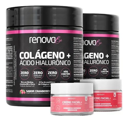 2x renova be colageno hidrolisado verisol acido hialuronico