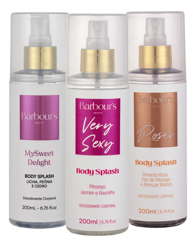 3 body splash very sexy delight roses barbours beauty