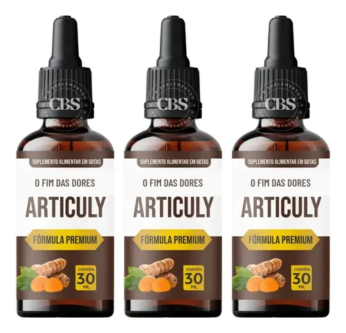 3x articuly 30ml suplemento em gotas para mobilidade total