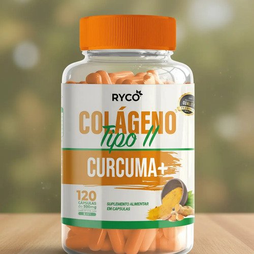 3x Cúrcuma + Colágeno Tipo 2 - 360 Cápsulas De 500mg Ryco