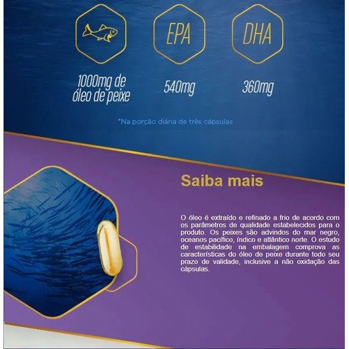 3x Ômega 3 Original Catarinense Pharma 1000mg 120 Cápsulas
