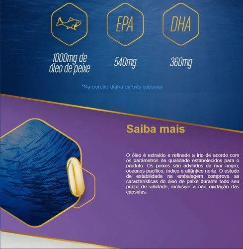 3x Ômega 3 Original Catarinense Pharma 1000mg 120 Cápsulas