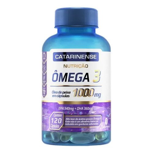 3x Ômega 3 Original Catarinense Pharma 1000mg 120 Cápsulas