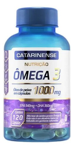 3x Ômega 3 Original Catarinense Pharma 1000mg 120 Cápsulas