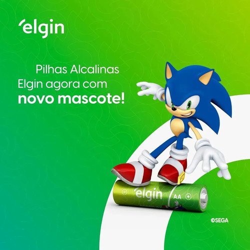 40 Pilhas Alcalina Elgin 3a Aaa Palito 4 Blister C/10 Pilhas