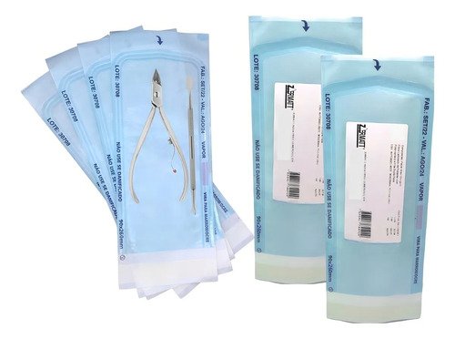 400 Envelopes P/ Esterilização Alicate Autoclave 9cm X 26cm