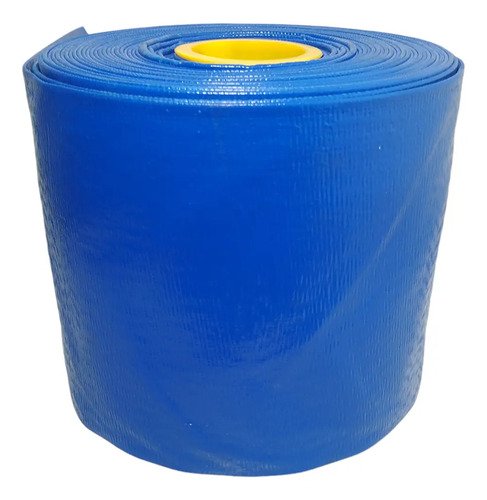 50 Metros Mangueira Flat/achatada Azul Irrigação 6 Polegadas Azul