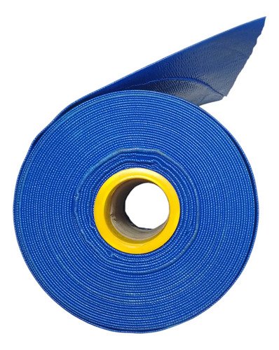 50 Metros Mangueira Flat/achatada Azul Irrigação 6 Polegadas Azul