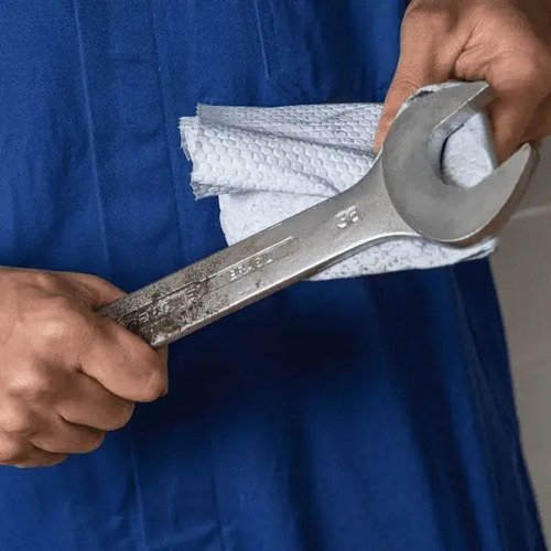 6 Rolos Wypall X75 Pano De Limpeza Industrial Kimberly Clark Azul-aço