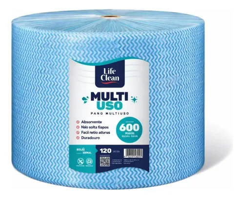 600 panos multiuso perfex reutilizavel limpeza life clean
