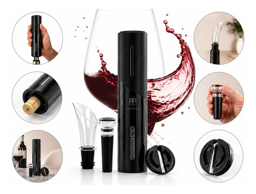 Abridor De Vinho Elétrico Usb Recarregável Saca Rolha