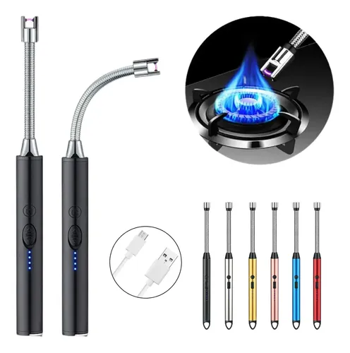 Acendedor de fogao velas eletronico plasma recarregavel usb