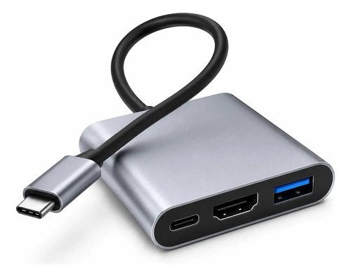 Adaptador conversor usb 30 tipo c para hdmi 4k 3 em 1 ezsias