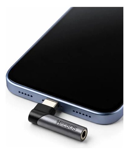 Adaptador Fone Ouvido Usb C Para P2 P3 Em L Gamer Cinza
