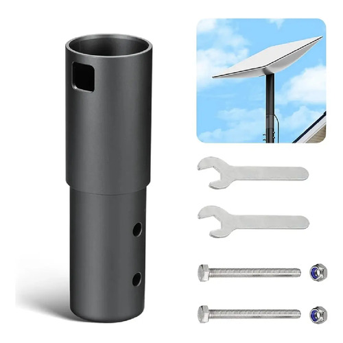 Adaptador p starlink v2 suporte aluminio reforcado poste 1