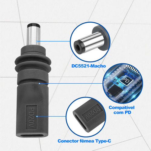Adaptador Starlink Mini Cabo De Alimentação Tipo C Para Dc
