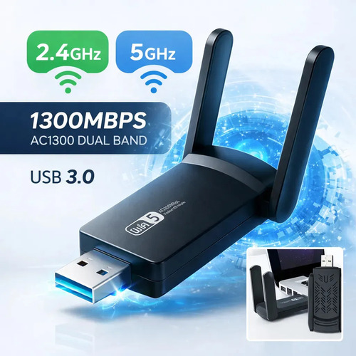 Adaptador wifi computador pc notebook jogos usb 30 dual band